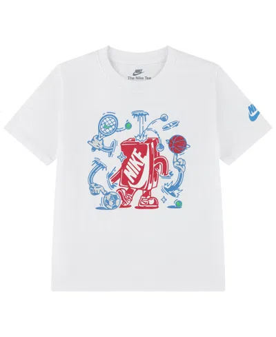 Nike Kids' Boys' 4-7 Boxy Juice T-shirt In White