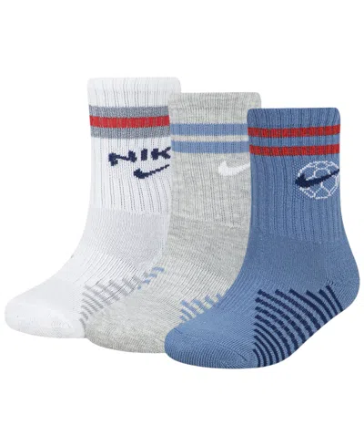 Nike Kids' Boys' 4-7 Goal Mode Crew Socks, 3-pack In Multi