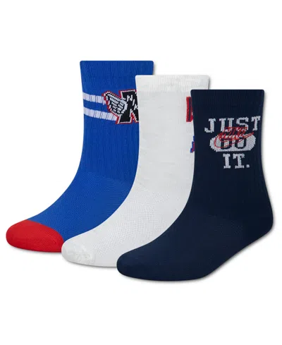 Nike Kids' Boys' 7-11 Multisport Crew Socks, 3-pack