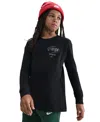 Nike Boys 8-20 Sportswear Long-sleeve T-shirt In Black