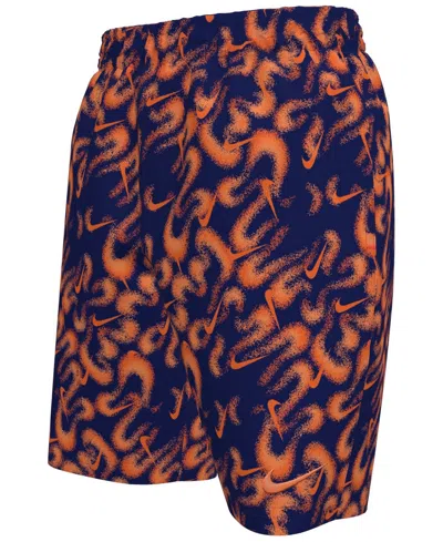 Nike Kids' Boys' 8-18 Airbrushfetti 7 Volley Stretch Waistband Shorts In Multi