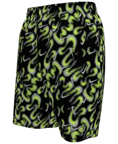 Nike Kids' Boys' 8-18 Airbrushfetti 7 Volley Stretch Waistband Shorts In Multi