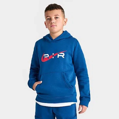 Nike Kids'  Boys' Air Fleece Pullover Hoodie In Court Blue