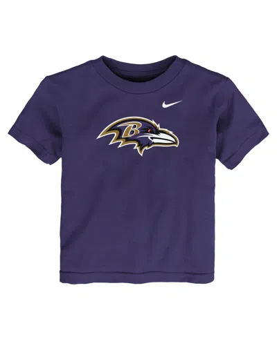 Nike Babies' Boys' And Girls' 2t-5t Baltimore Ravens Crewneck T-shirt In Purple