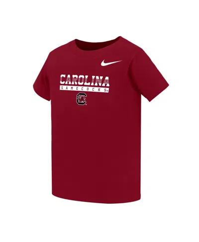 Nike Babies' Boys' And Girls' 2t-5t Dri-fit Crewneck Graphic T-shirt In Burgundy