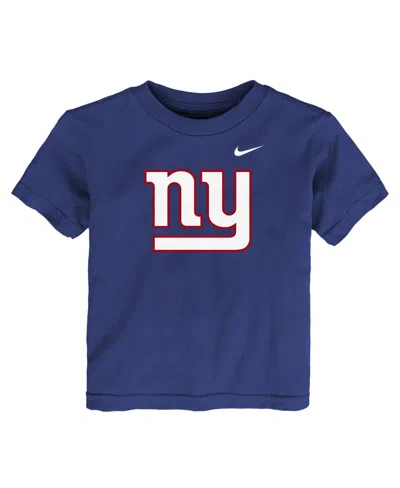 Nike Babies' Boys' And Girls' 2t-5t New York Giants Crewneck Short-sleeve Cotton T-shirt In Blue