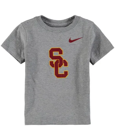 Nike Babies' Boys And Girls Toddler  Heathered Gray Usc Trojans Logo T-shirt