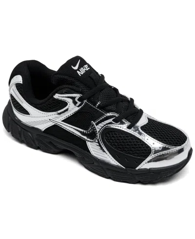 Nike Kids' Boys' And Girls' V5 Rnr Retro Low-top Mesh Sneakers From Finish Line In Black,metallic Silver