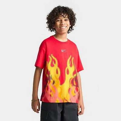 Nike Boys Big Kids Sportswear M90 Flame T-shirt In Red