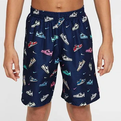 Nike Boys Big Kids Swim Breaker 7 Inch Volley Shorts In Blue