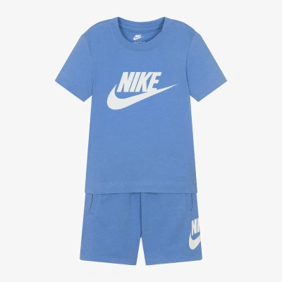 Nike Kids' Boys Blue Swoosh Shorts Set
