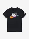 Nike Boys Brandmark Swoosh T-shirt In Black