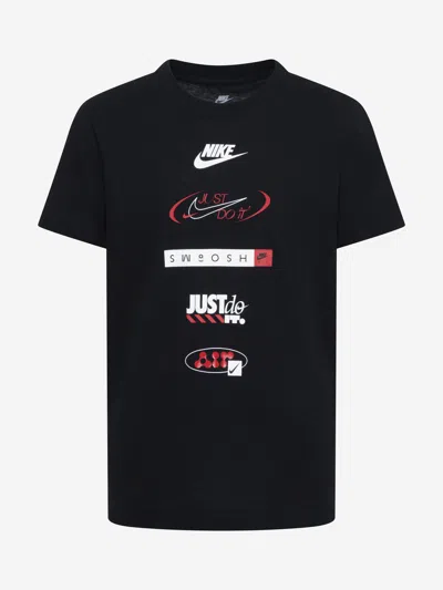 Nike Babies' Boys Branmark Stack T-shirt In Black