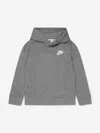 Nike Boys Club Fleece Po Hoodie In Grey