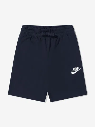 Nike Kids'  Boys Club Jersey Shorts 2 - 3 Years Blue By Childsplay Clothing