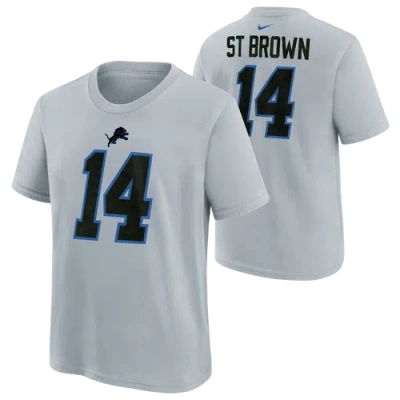 Nike Kids' Boys Detroit Lions Lions Rival Ab14 Short Sleeve T-shirt In Black