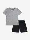 Nike Kids' T-shirt & Shorts Set In Gray