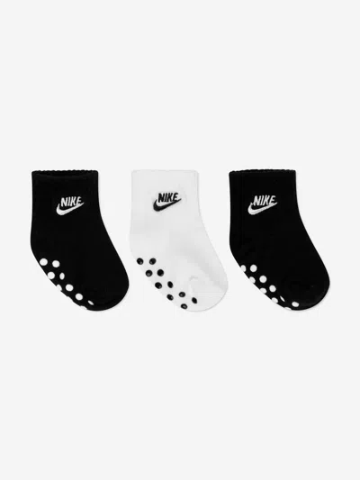 Nike Babies' Boys Futura Gripper Socks In Black