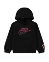 Nike Boys' Glow With Me Fleece Pullover Hoodie - Little Kid In Black