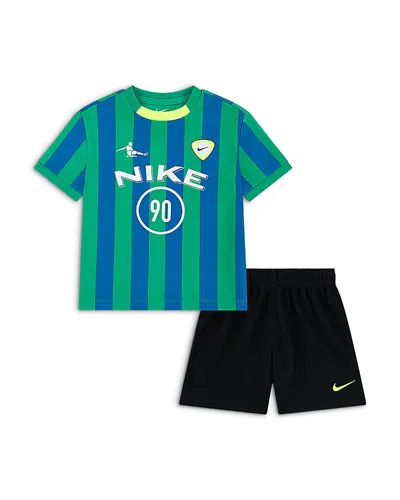 Nike Boys' Goal Mode Jacquard Tee & Shorts, 2-piece Set - Little Kid In Multi