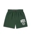 Nike Boys' Graphic Logo Print Reversible Shorts - Little Kid In Green