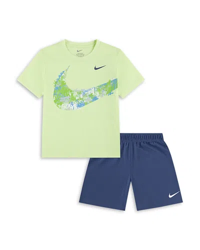 Nike Boys' Graphic Tee & Shorts Set - Little Kid In Multi