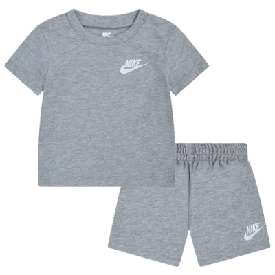 Nike Kids' Boys Infant   Club Lbr Knit Shorts Set In Grey Heather