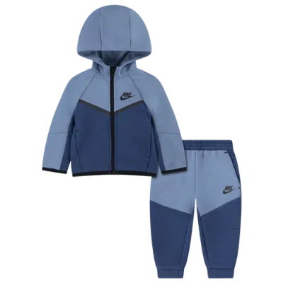 Nike Kids' Boys Infant   Ib Tech Fleece Full Zip Set In Blue