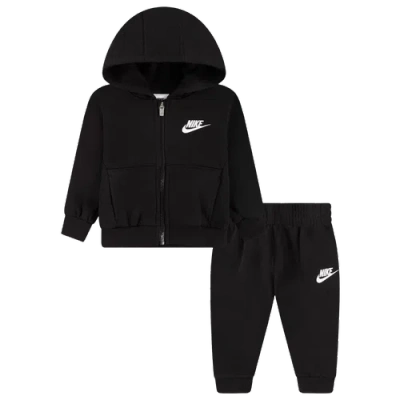 Nike Kids' Boys Infant   Lbr Club Full Zip Set In Black/white