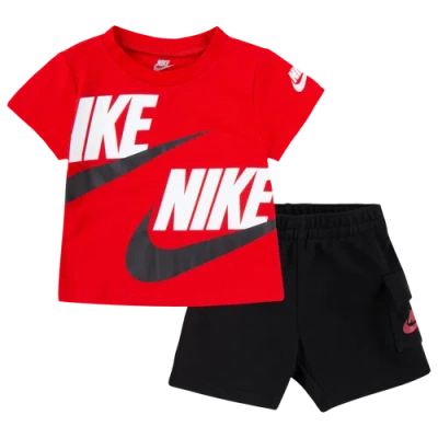 Nike Kids' Boys Infant   Nsw Hbr Cargo Shorts Set In Black/white