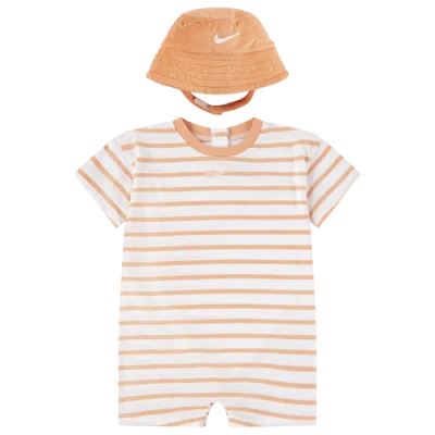 Nike Kids' Boys Infant   Romper With Bucket Hat In Multi