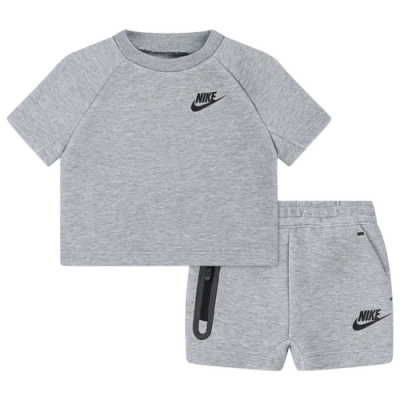 Nike Kids' Boys Infant   Tech Fleece T-shirt Set In Gray
