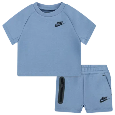 Nike Kids' Boys Infant   Tech Fleece T-shirt Set In Blue
