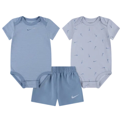Nike Kids' Boys Infant  Stripe Swooshfetti 3pc Set In Blue