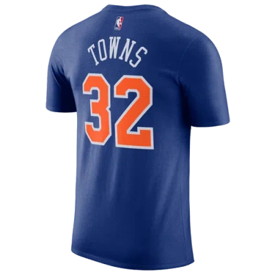 Nike Kids' Boys Karl-anthony Towns  Karl-anthony Towns Knicks Short Sleeve T-shirt In Blue