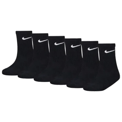 NIKE BOYS NIKE 6 PACK DRI-FIT PERFORMANCE BASIC CREW SOCKS