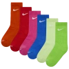Nike Boys  6 Pack Dri-fit Performance Basic Crew Socks In Red