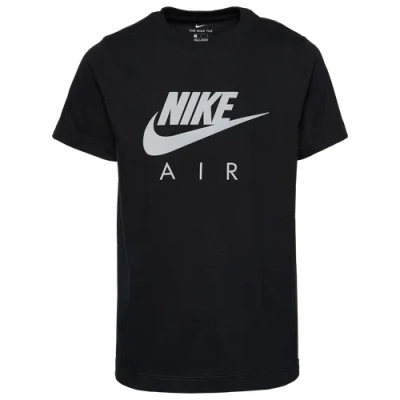 Nike Kids' Boys  Air Logo T-shirt In Black/silver