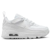Nike Boys  Air Max 90 Easyon In White/white/metallic Silver