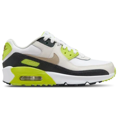 Nike Kids' Boys  Air Max 90 In White/khaki/cyber