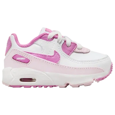 Nike Kids' Boys  Air Max 90 In White/playful Pink/pink Foam