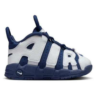 Nike Kids' Boys  Air More Uptempo In White/navy/gold
