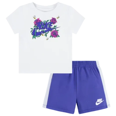 Nike Kids' Boys   Boxy T-shirt & Shorts Set In Persian Violet/purple