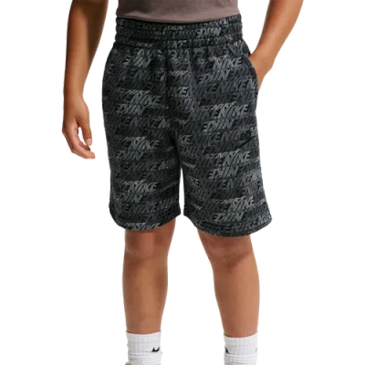 Nike Kids' Boys  Club Fleece Ft Aop Shorts In Black/black/black