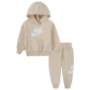 Nike Boys  Club Fleece Set In Sanddrift/white