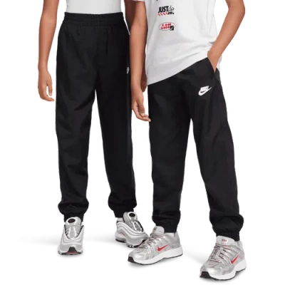 Nike Kids' Boys  Club Woven Lbr Joggers In Black