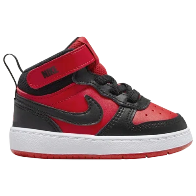 Nike Kids' Boys  Court Borough Mid 2 In University Red/black