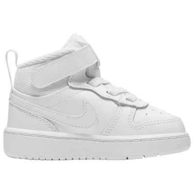 Nike Kids' Boys  Court Borough Mid 2 In White/white