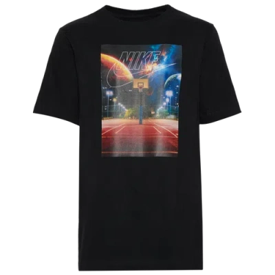 Nike Kids' Boys  Court Photo T-shirt In Black/black