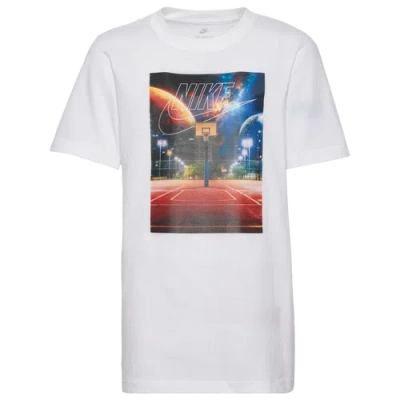 Nike Kids' Boys   Court Photo T-shirt In White/white